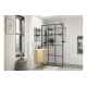 Black Framed Wetroom Glass Shower Panel